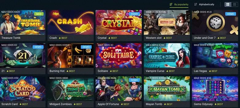1xBet casino all real money games in Royal Taka